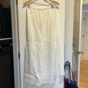 CP Shades- White linen Maxi skirt - L- excellent condition